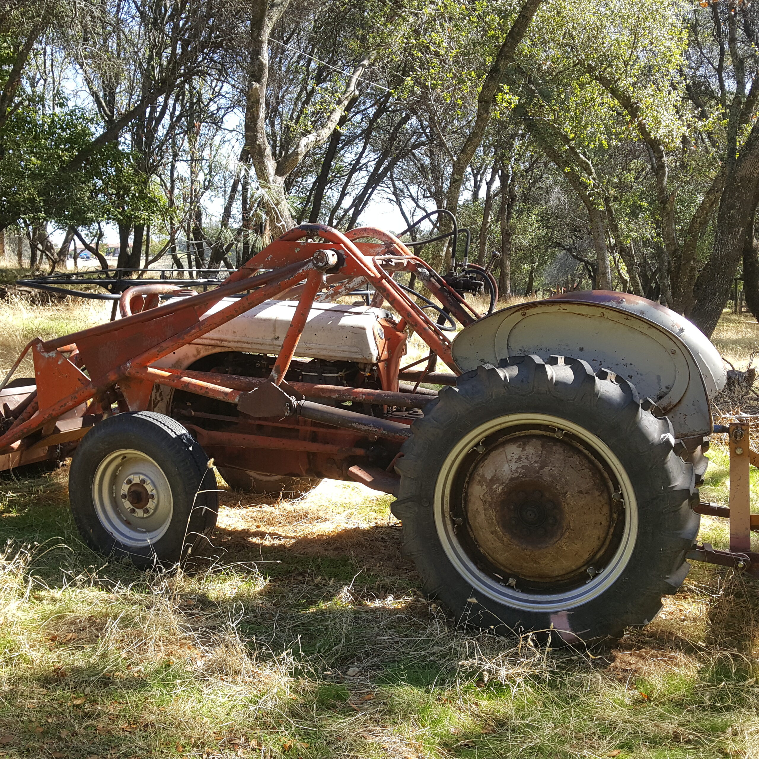 Ford 2N tractor with loader sold from the property
